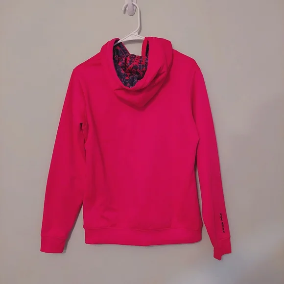 Under Armour hoodie sweatshirt Small pink with logo on chest - Picture 2 of 5